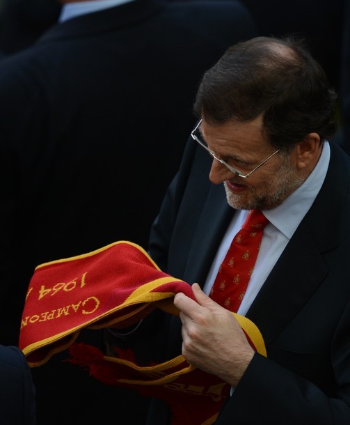 Thủ tướng Tây Ban Nha Mariano Rajoy dự khán trận đấu